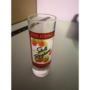 Stolichnaya Stoli Razberi Raspberry Flavored Russian Vodka Shot Glass